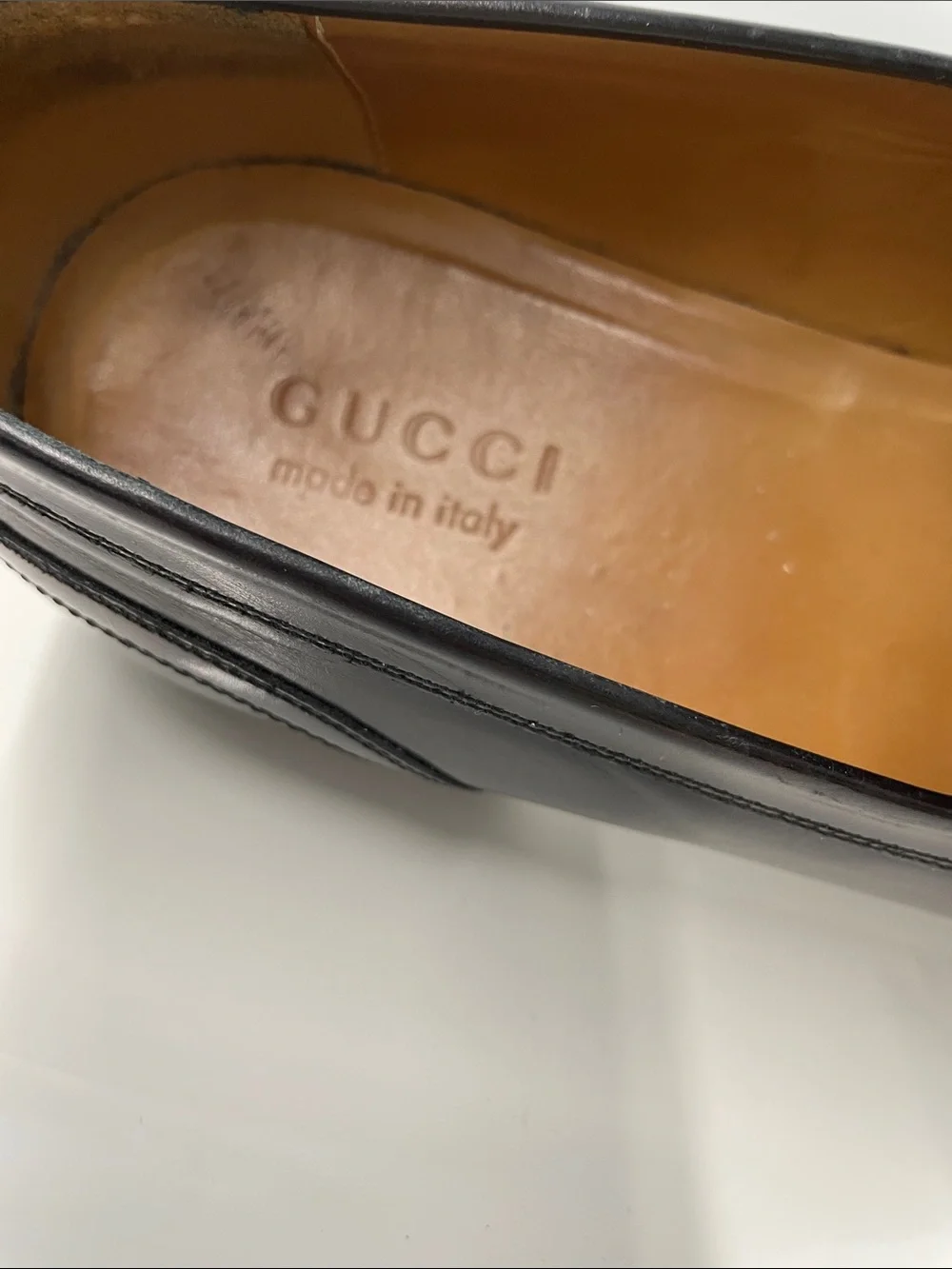 Gucci black leather